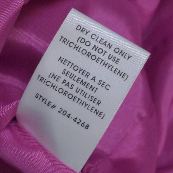 Nanette Lepore Womens Sundress Purple Paisley Lined Midi Pockets Textured 0 - Picture 9 of 11